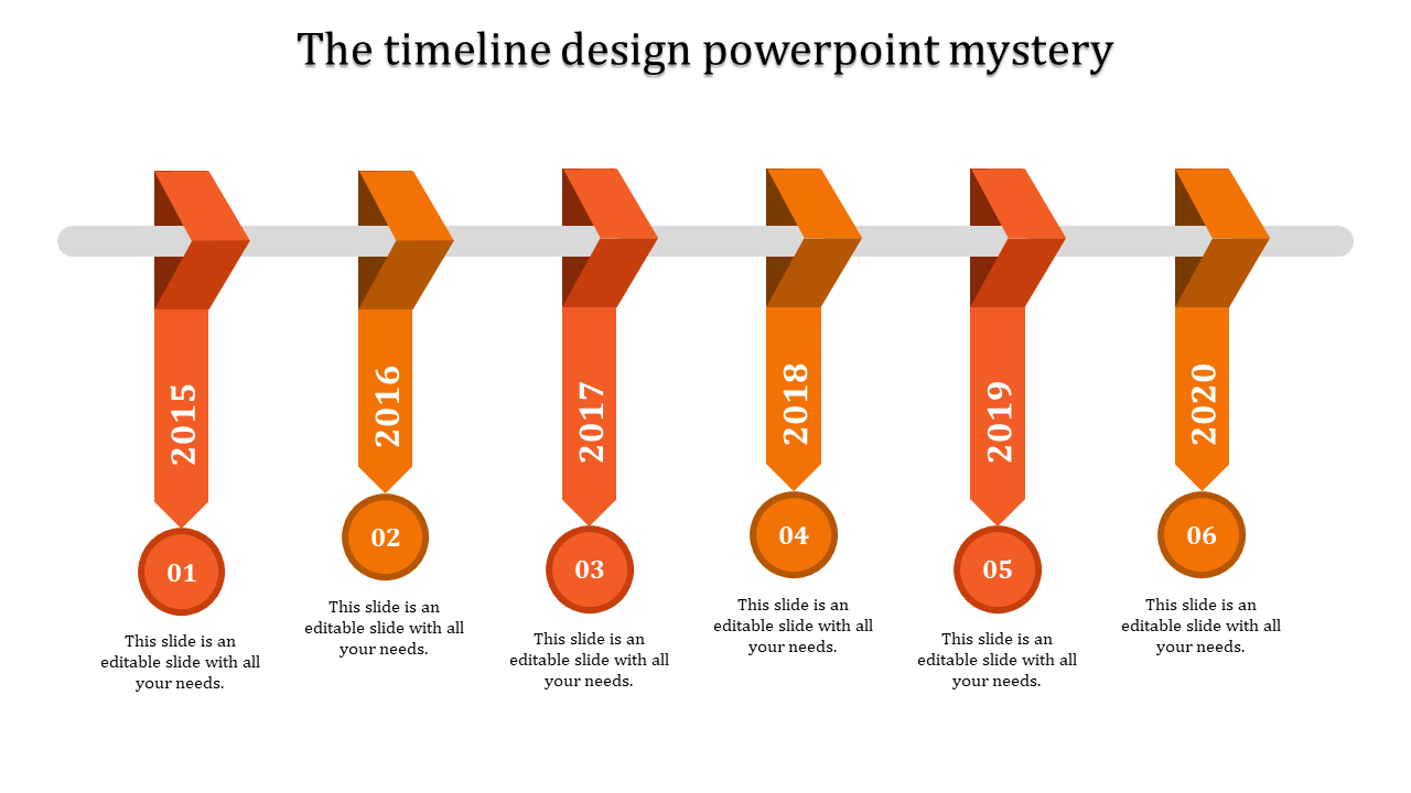 timeline design powerpoint-The timeline design powerpoint mystery-Orange